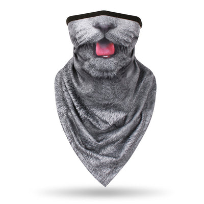 Gray Cute Cat animal face mask