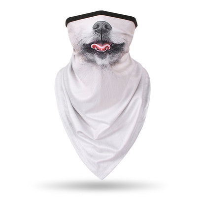 White Dog animal face mask
