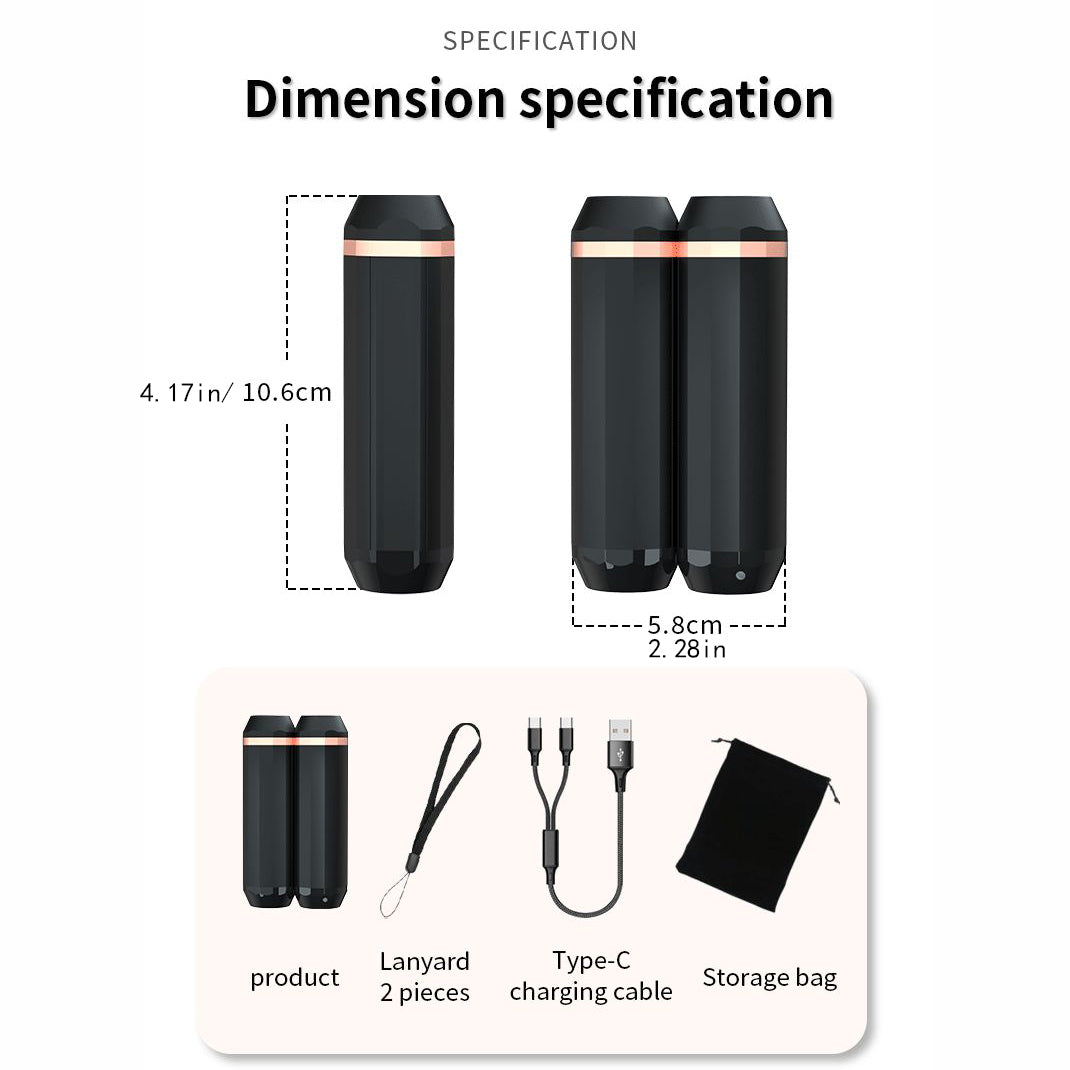 Rechargeable Hand Warmers, Set of 2 with Power Bank for Cold Commutes and Outdoors