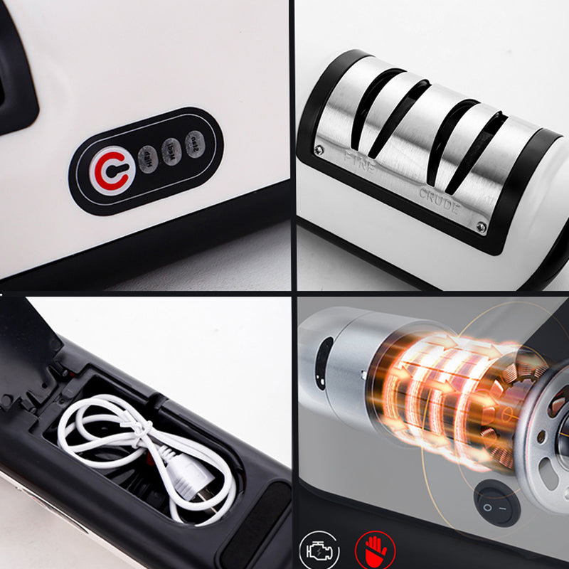 Le due fessure e il cavo di ricarica USB