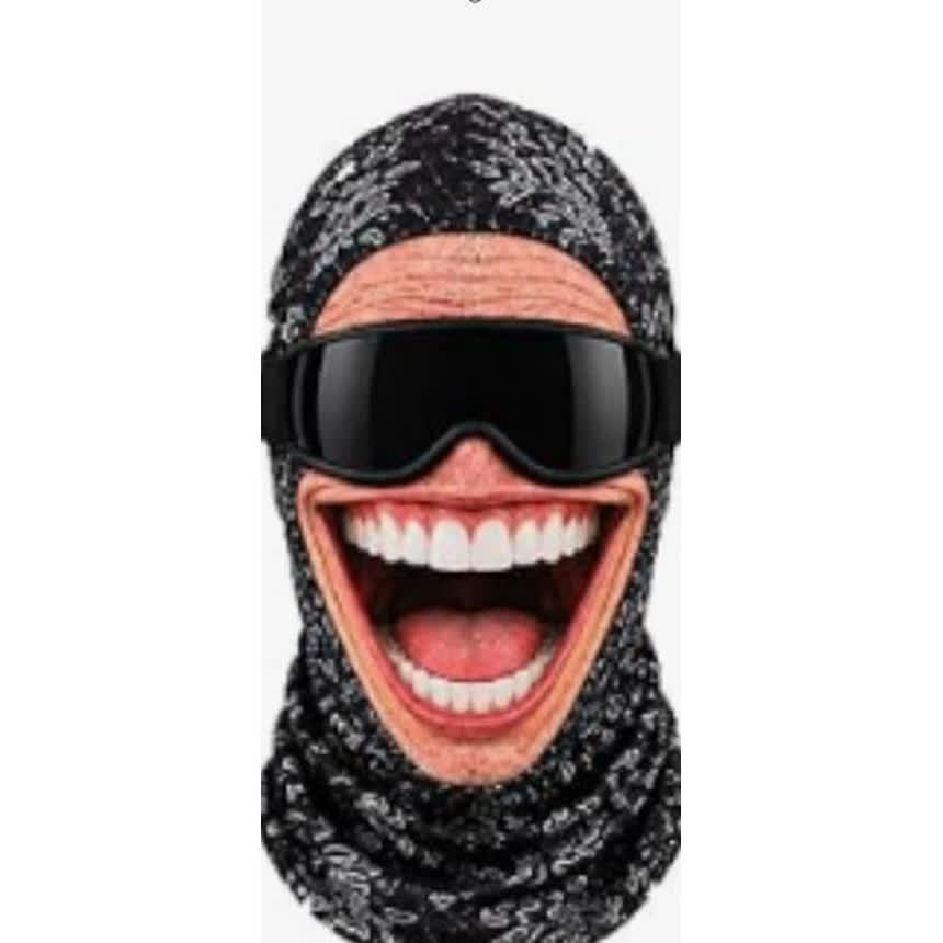 Laughing Man old man ski mask