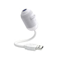Star projector lamp with its flexible neck and USB plug
